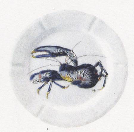 Grand Crustaces  (Scallope Rim) Dinner Plate