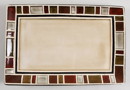 Red Cimarron 14" Rectangular Serving Platter