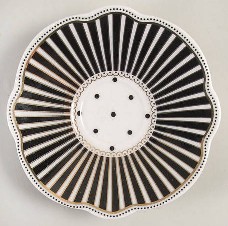 Josephine Black Saucer for Espresso Cup