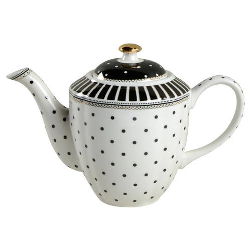 Josephine Black Teapot & Lid by Grace's Teaware