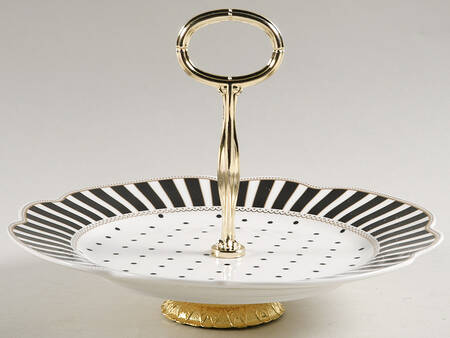 Josephine Black 6" - 7" Tidbit (from Salad Plate) HC