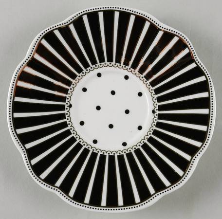 Josephine Black Saucer