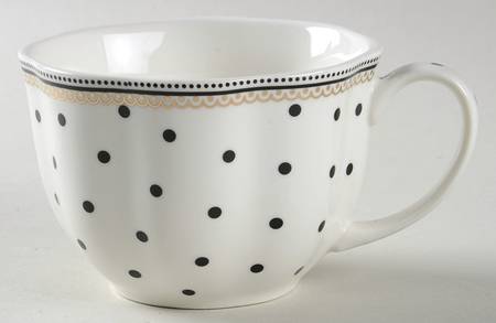 Josephine Black Flat Cup