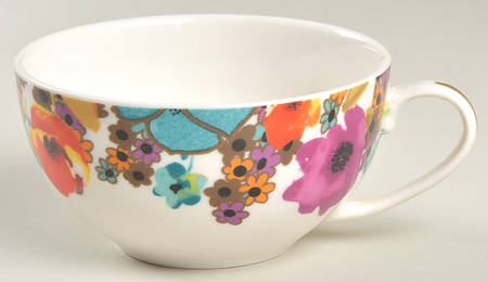 Multi Poppy Cup for Individual Teapot & Lid with Cup