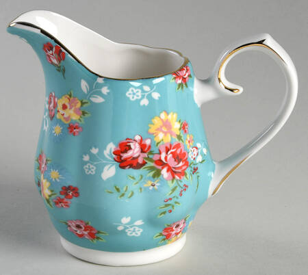 Shabby Rose Turquoise Creamer