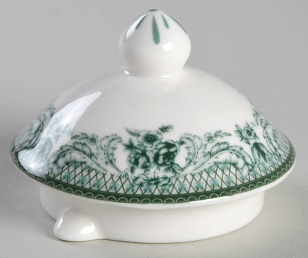 Green Toile Lid for Teapot