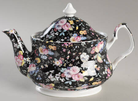 Petite Rose Black by Gracie Bone China