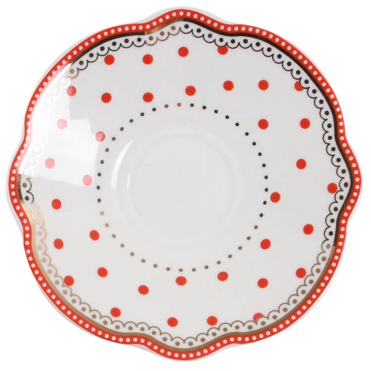 Josephine Red Saucer for Espresso Cup