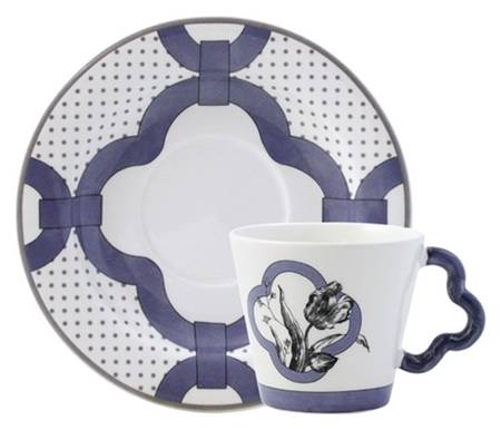 Allure Flat Cup & Saucer Set