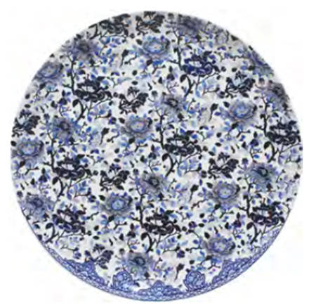 Pivoines Bleues Wall Plate