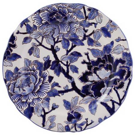 Pivoines Bleues Salad/Dessert Plate