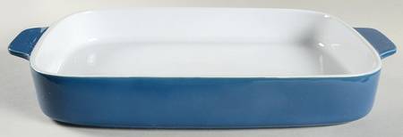 Bistro Blue 18" Rectangular Baker