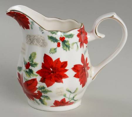 Poinsettia Chintz Creamer