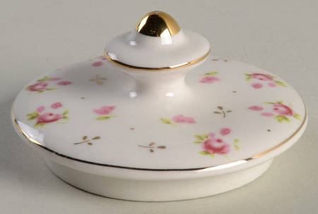 Pink Rose Lid for Sugar Bowl