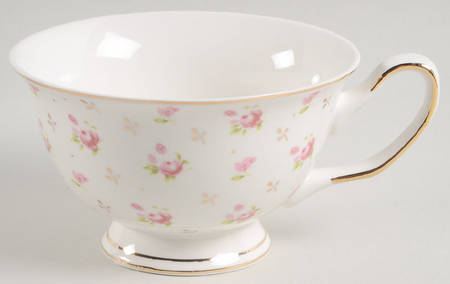 Pink Rose Footed Cup