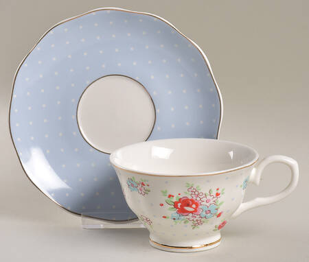 Katie Rose Footed Cup & Saucer Set