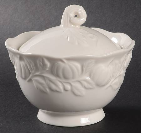 Pumpkin Sugar Bowl & Lid