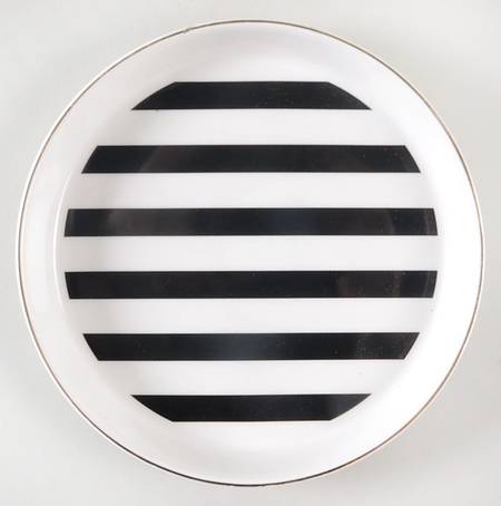 Big Black Dots Bread & Butter Plate