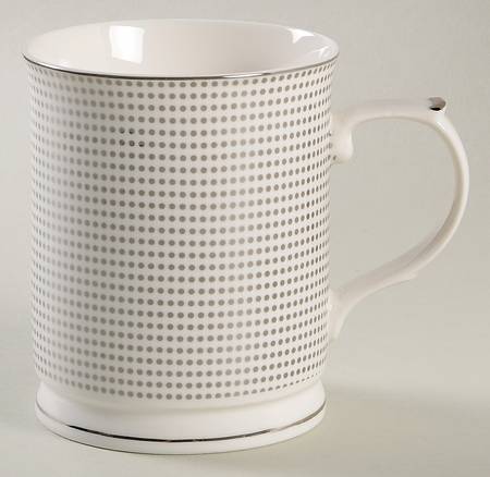 Grey Pin Dots Mug