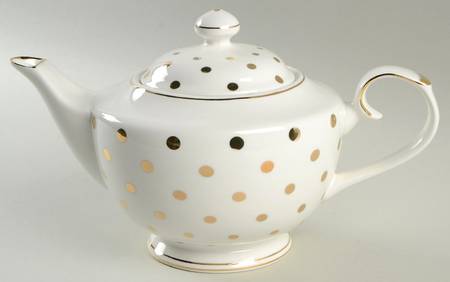 Variety Gold Dots Teapot & Lid