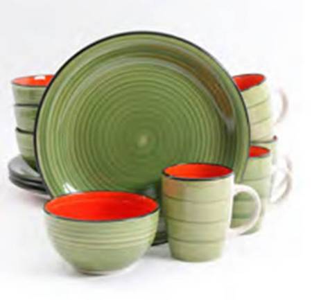 Color Fling Green and Red by Gibson Designs