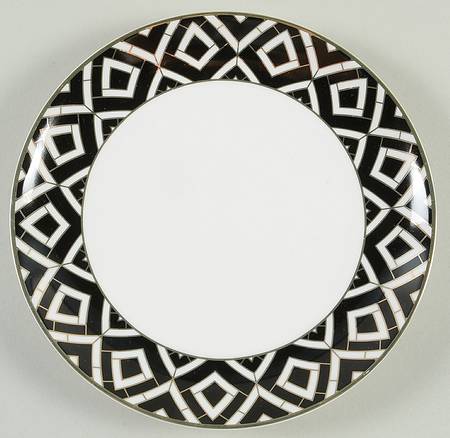 Black Morocco Salad Plate