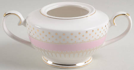 Pin Dots Pink Sugar Bowl No Lid