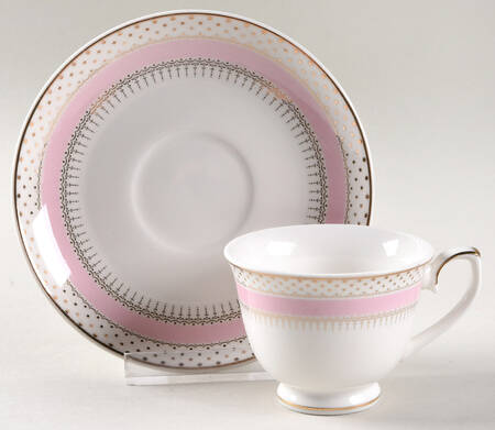 Pin Dots Pink Espresso Cup and Saucer Set by Grace's Teaware