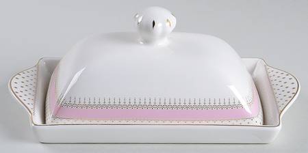 Pin Dots Pink 1/4 Lb Covered Butter
