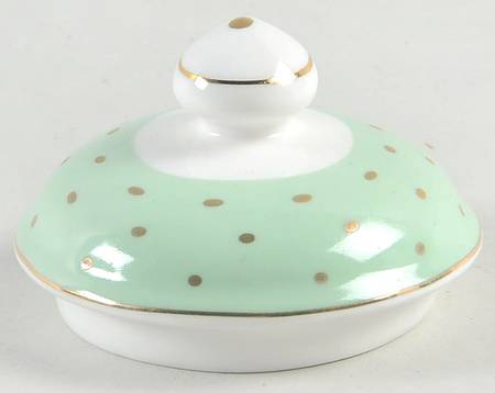 Pin Dots Mint Green Lid for Sugar Bowl