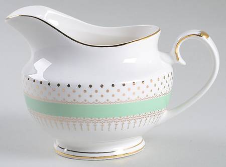 Pin Dots Mint Green Creamer