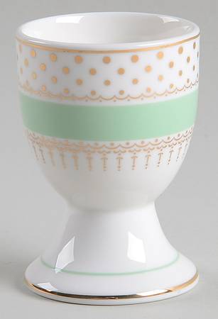 Pin Dots Mint Green Single Egg Cup