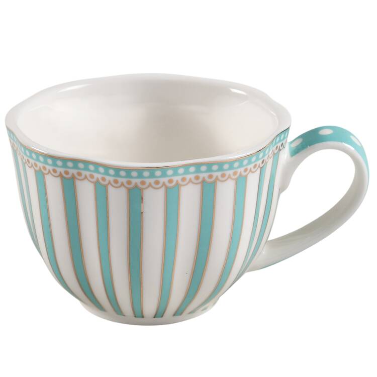 Josephine Aqua Flat Cup