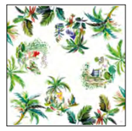 Jardins Extraordinaires 47" Square Tablecloth