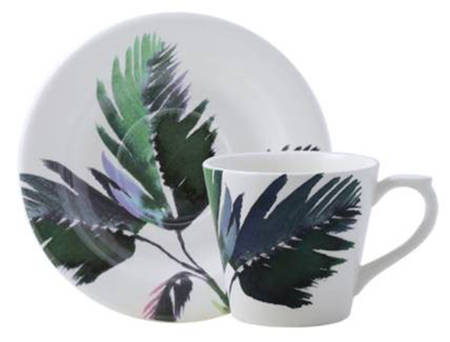 Jardins Extraordinaires Flat Cup & Saucer Set