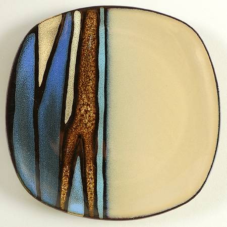 Matrice Blue Appetizer Plate