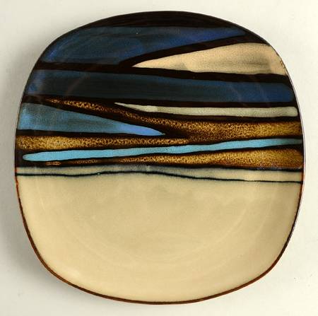 Matrice Blue Salad Plate