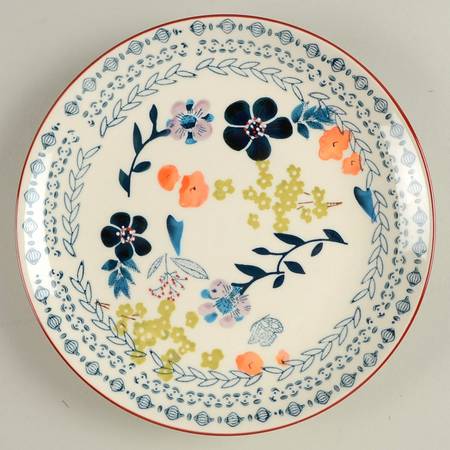 Boho Blue Salad Plate
