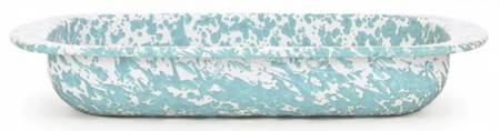 Sea Glass Enamelware 12" Rectangular Baker