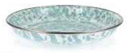 Sea Glass Enamelware Pasta Plate