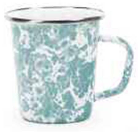 Sea Glass Enamelware Latte Mug