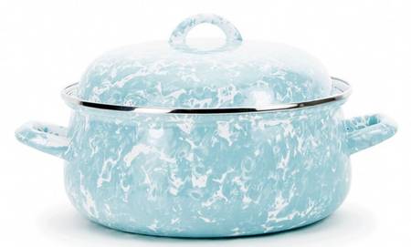 Sea Glass Enamelware 4 Qt Dutch Oven