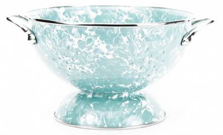 Sea Glass Enamelware 2 Quart Colander