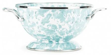 Sea Glass Enamelware 1 Quart Colander