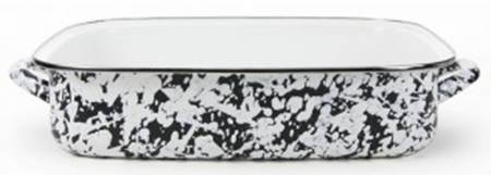 Black Swirl Enamelware 16" Lasagna