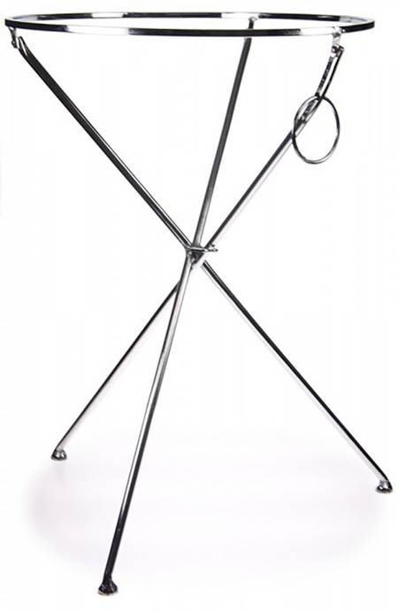 Blue Crab Enamelware Collapsible Table Stand for 20" Round Tray