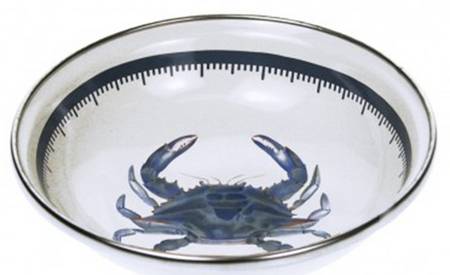 Blue Crab Enamelware Tasting Plate/Dish
