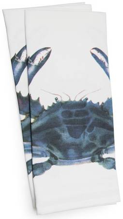 Blue Crab Enamelware (Set of 2) Cloth Kitchen Towels