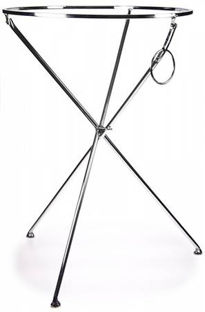 Shrimp Enamelware Collapsible Table Stand for 20" Round Tray
