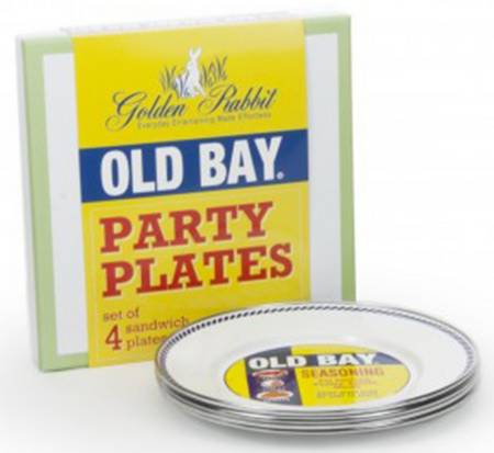Old Bay Enamelware Individual Sandwich/Party Plate - Set of 4